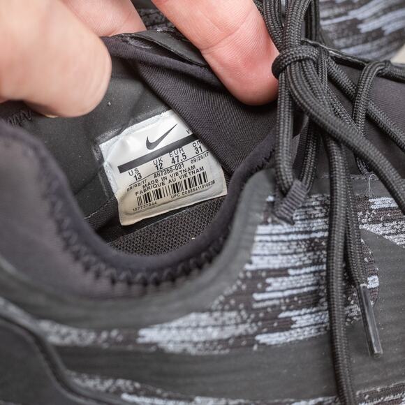 Dual Racer Training Shoes Mens 13 Black Cool Grey Running Work Out - Picture 5 of 9